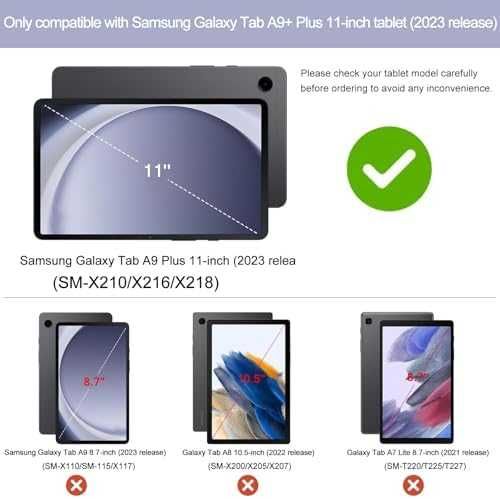 Нов Магнитен кейс с клавиатура за Samsung Galaxy Tab A9 Plus 11" 2023