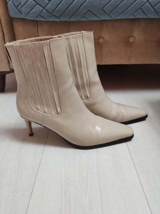 Botine Reserved piele ecologica lăcuită