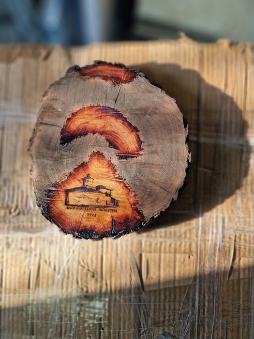 Icoana portret gravat lemn handmade personalizări cadouri marturii