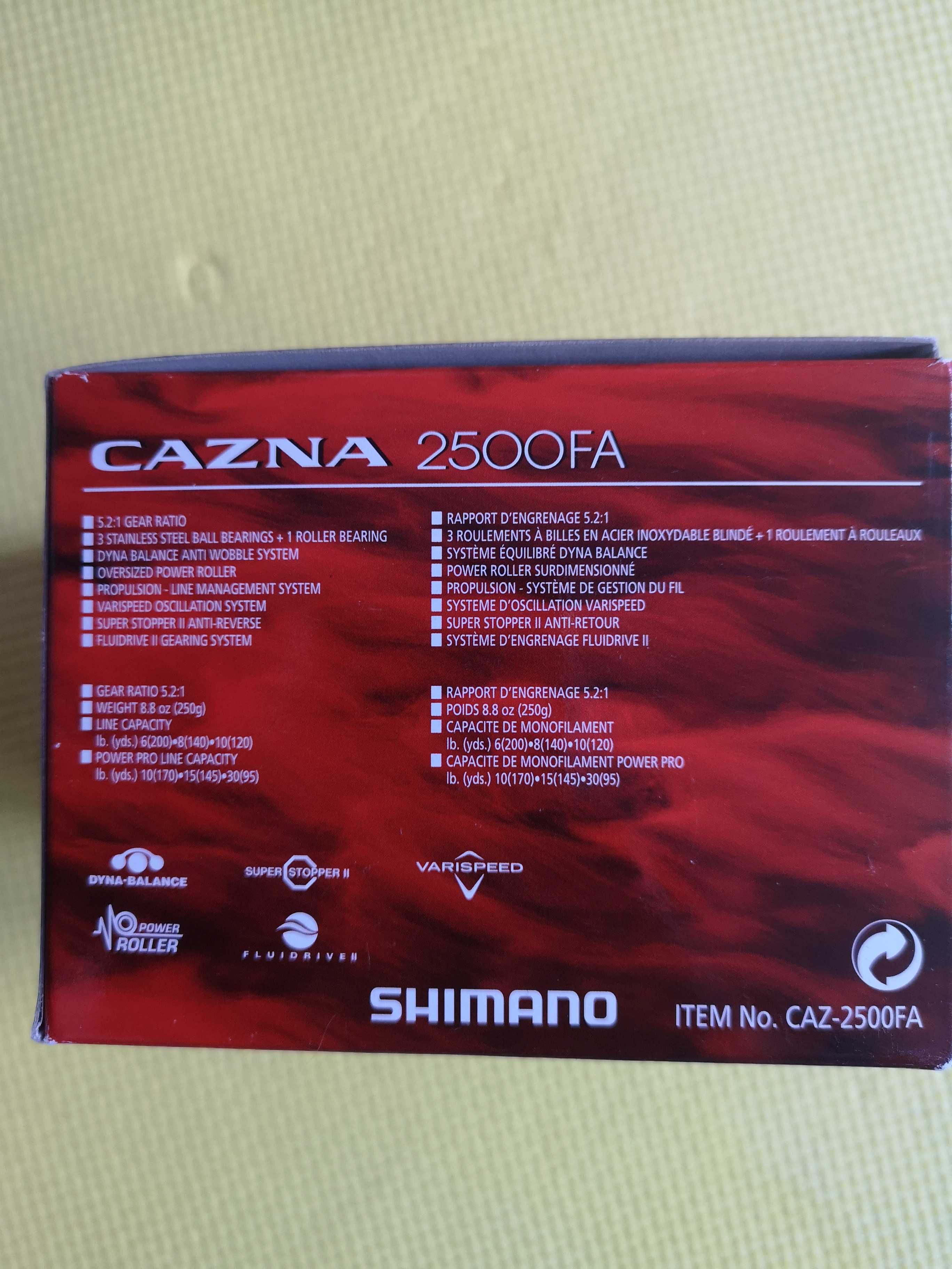 Макара Shimano Cazna  2500 FA