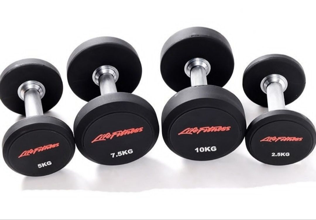 Гантел резиновый Lifefitness 2.5кг до 35кг