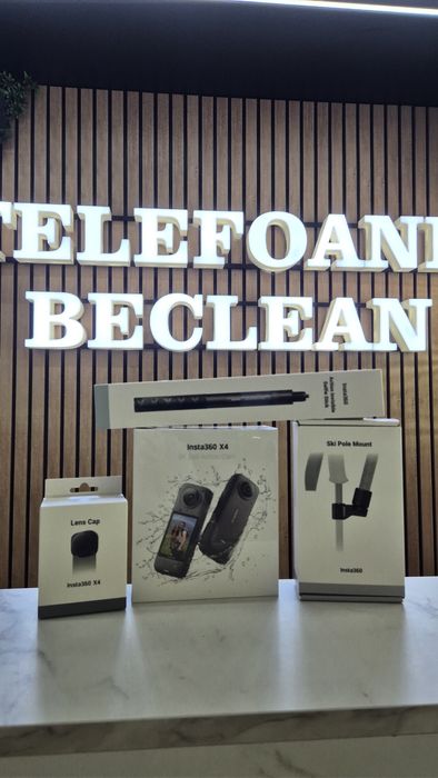 Pachet Insta 360 X4 8K 360 Action Camera