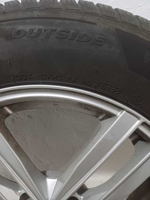 Vand jante Originale VW R17 5x112 + Anvelope Iarnă Hankook si Goodyear