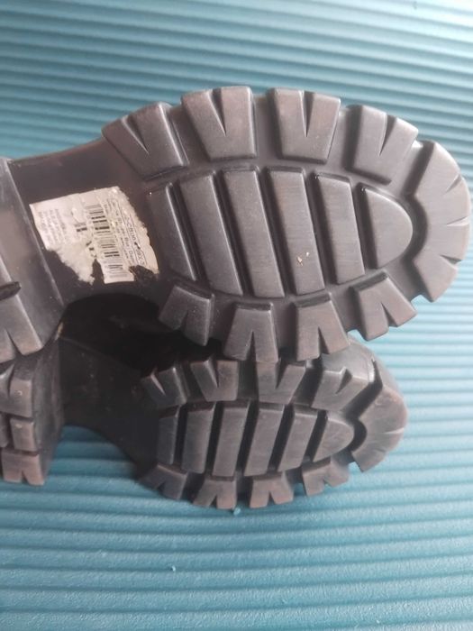 Дамски ботуши естествена кожа стабилна масивна подметка и грайфер