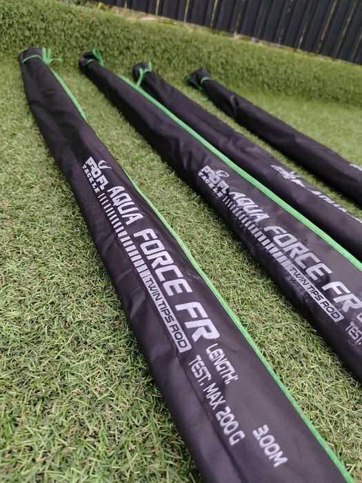 Set 4 lansete Feeder Fl Aqua FORCE 3.0m 200 grame