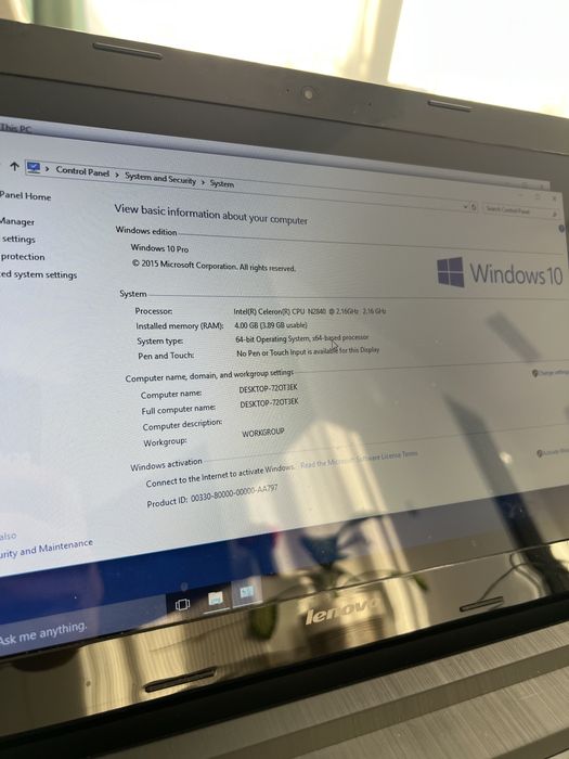 Laptop lenovo g50 30 500gb