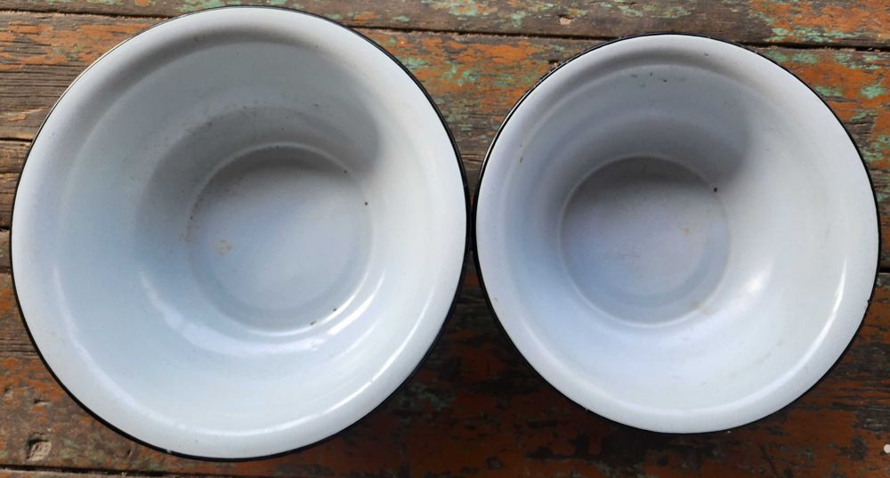 Тазы эмалированные, Ø 44 см и Ø 39 см, цена за оба