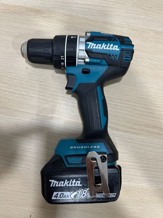 Set Makita brushless 18V Autofiletanta bormasina cu percuție DHP484