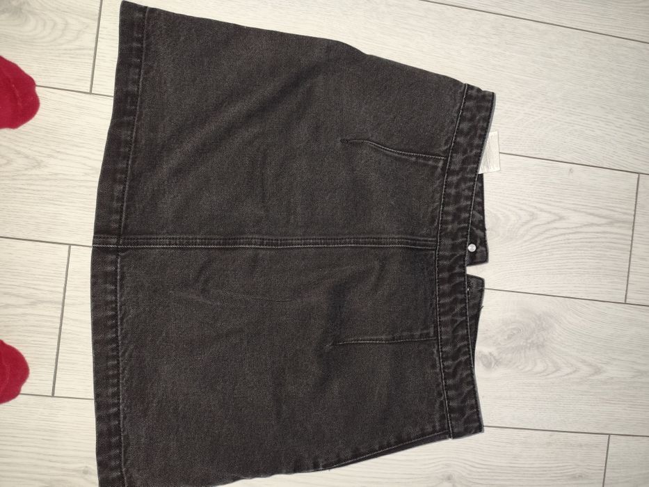 Fustă din blug negru