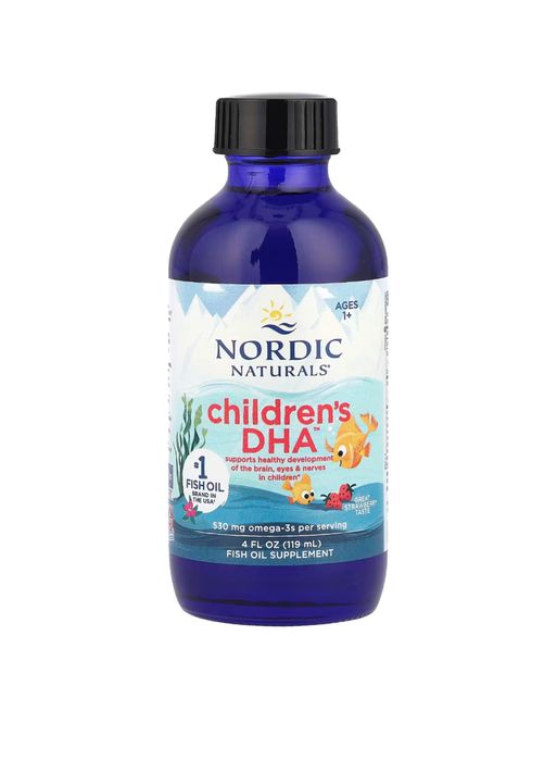 Nordic Naturals Children’s DHA (жидкая форма, клубничный вкус, 119 мл)