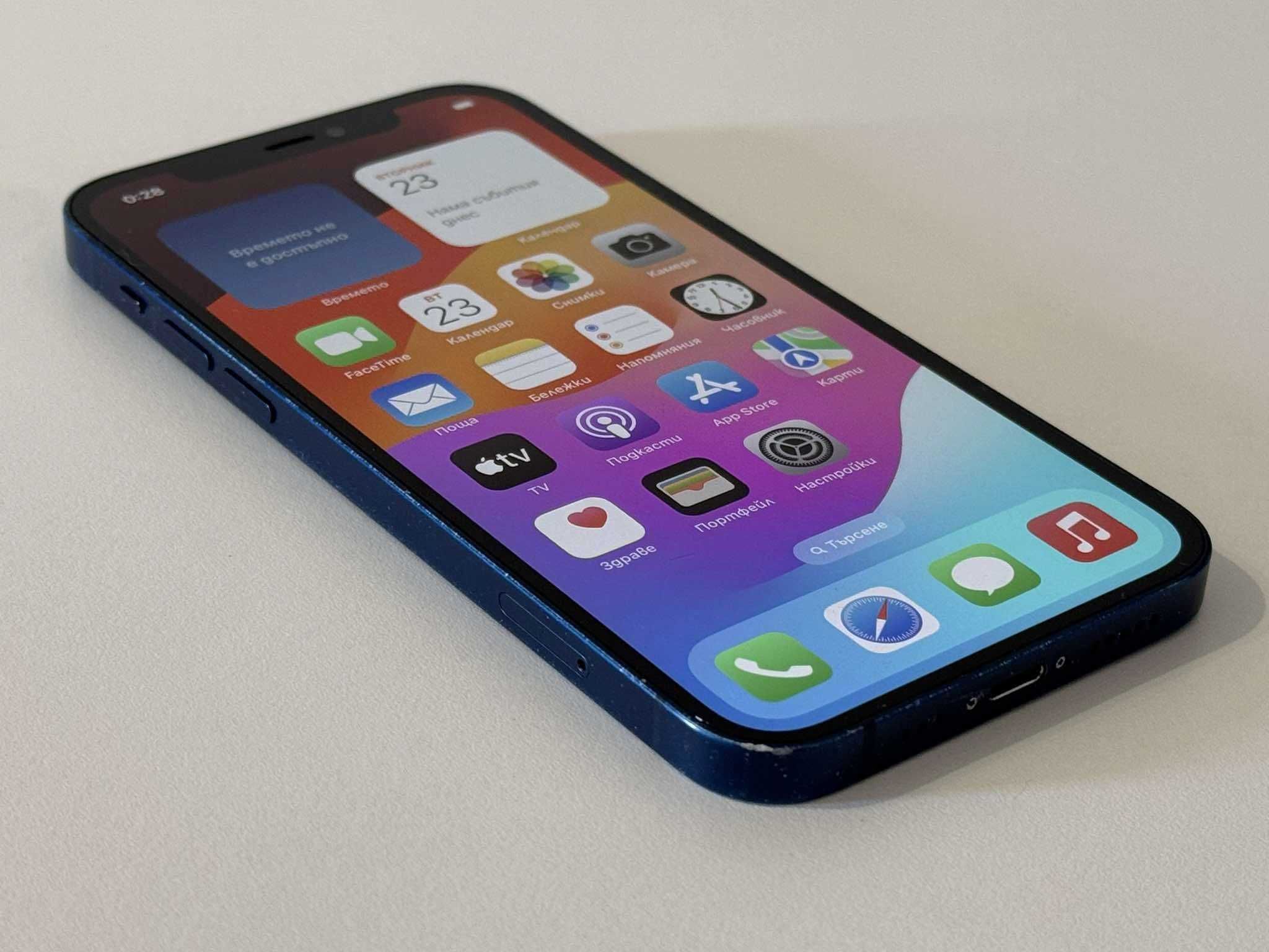 Бартер! iPhone 12 128GB Blue (Син) 85% Батерия.