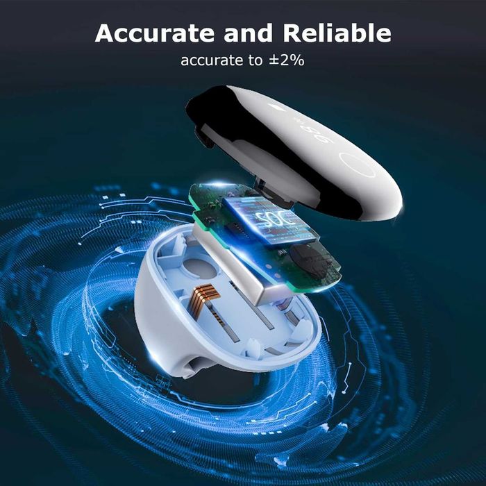 O2 пръстен -кислороден монитор с вибрационно напомняне - Bluetooth