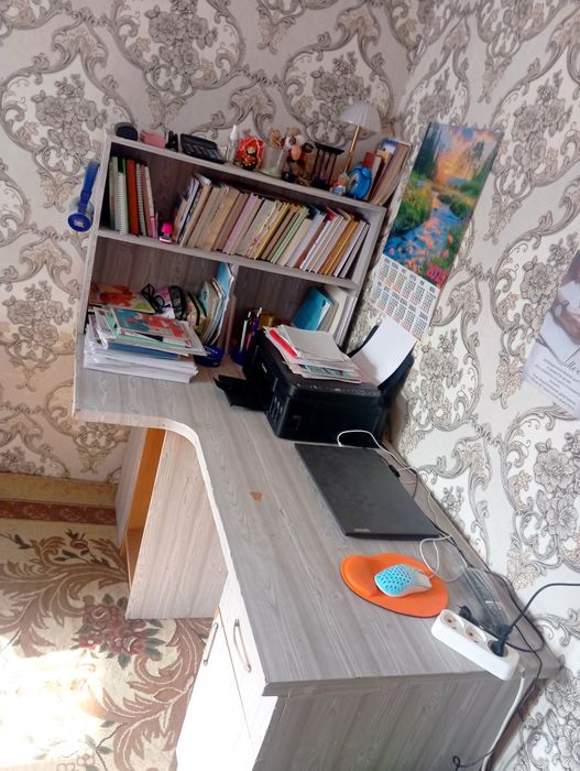 Письменный стол + шкаф + полки. Срочно! Отличная цена