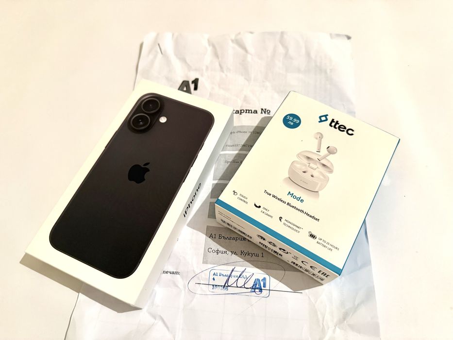 Iphone 16 128 Gb Чисто Нов Гаранция 3 години