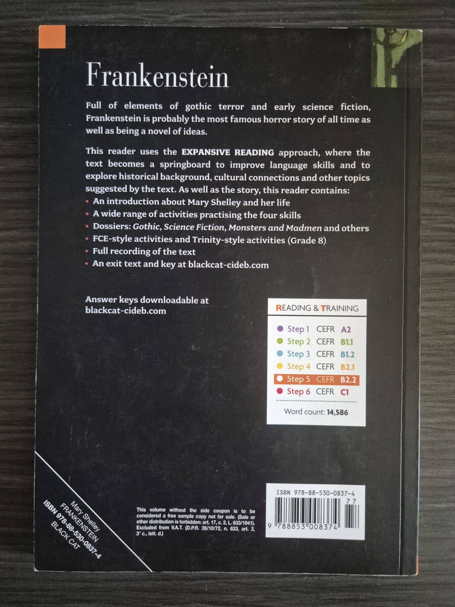 Frankestein - книга на английски език