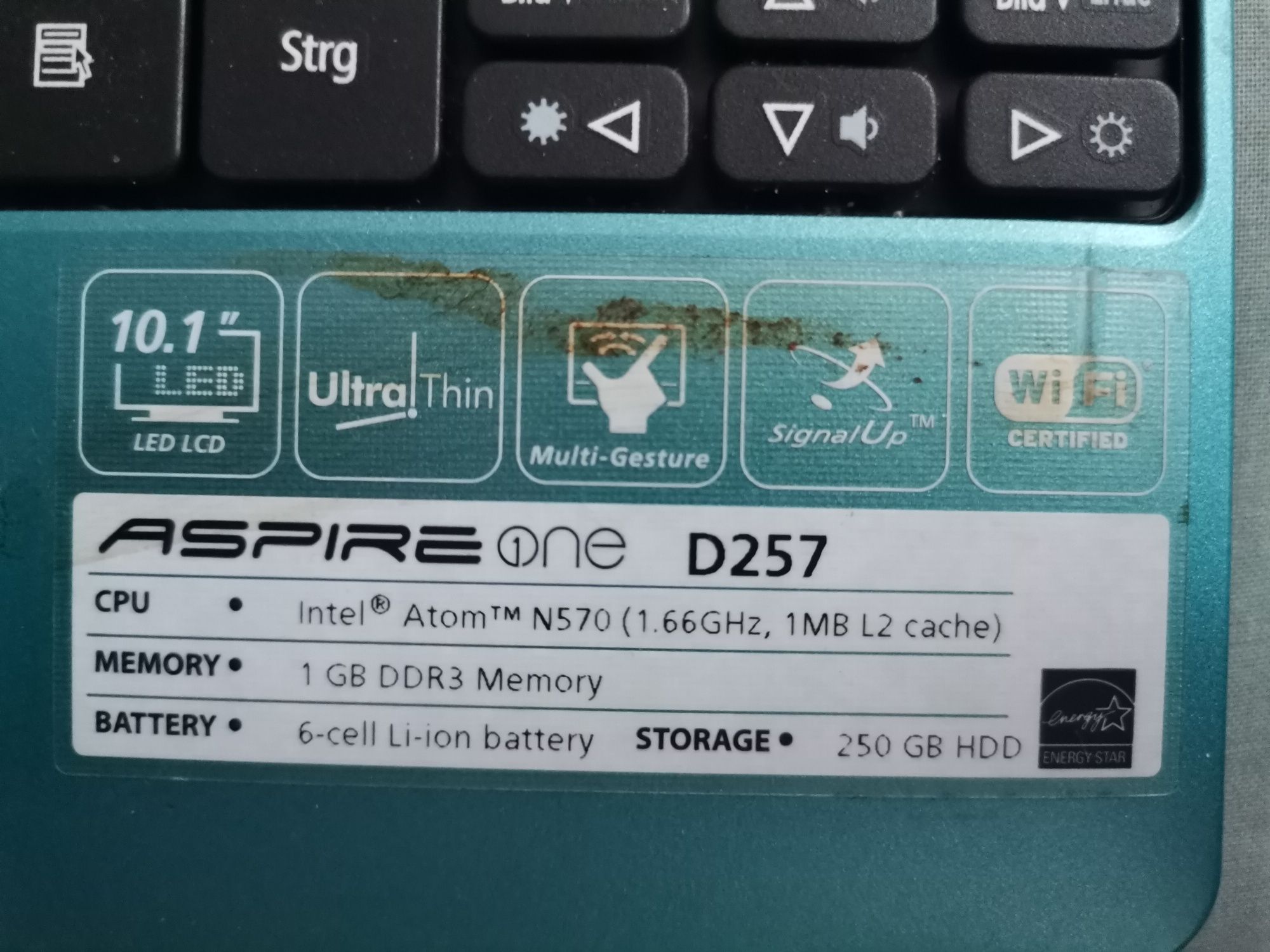 Laptop Acer Aspire One D257