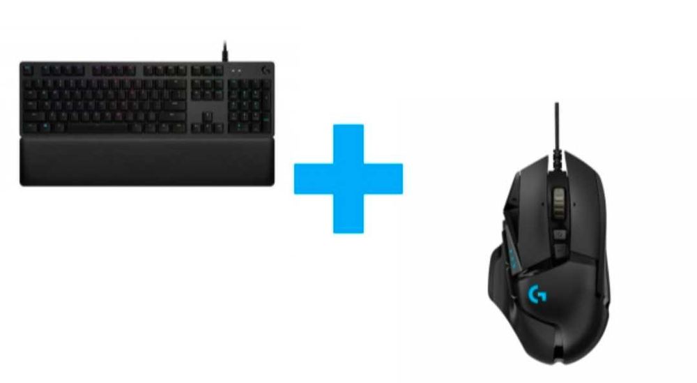 Мишка и клавиатура Logitech G513 Carbon Linear RGB и G 502 Hero
