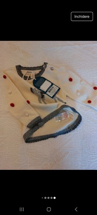 Compleu bebe Crăciun firma Hatley 6-9 luni