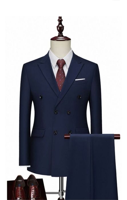 Костюм шалбар тёмный синий