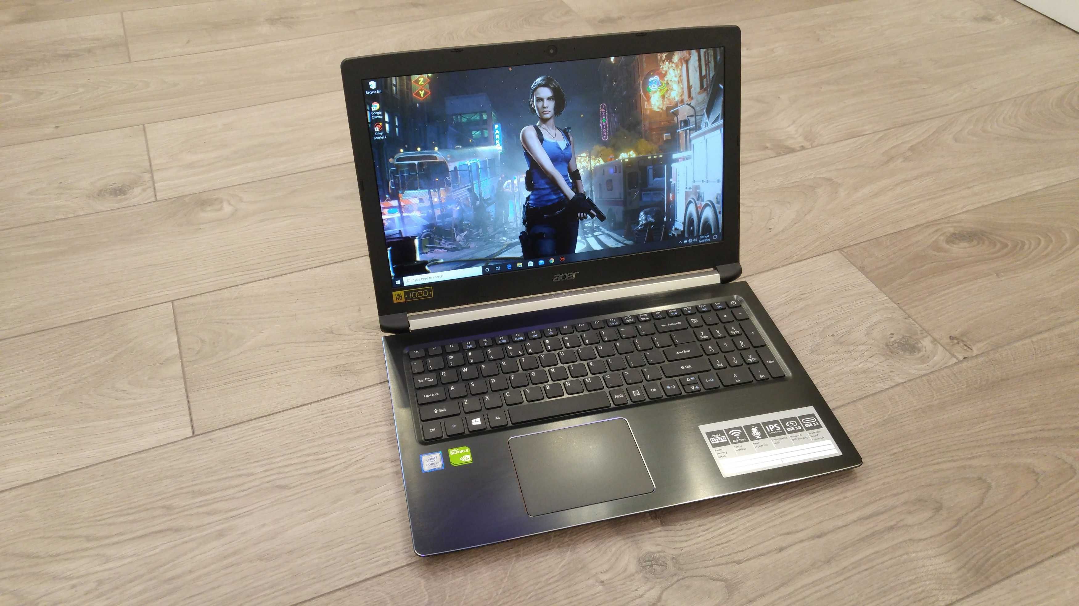 laptop performant Acer nou, intel core- i7-8850, video 4 gb nvidia