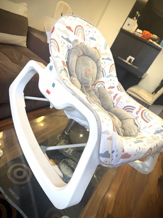 Шезлонг Fisher-Price Вибрации, Сгъваема стойка, Бял