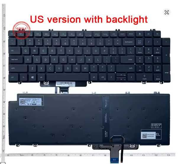 Tastatura US iluminata DELL Latitude 5520 5521 5530 5531