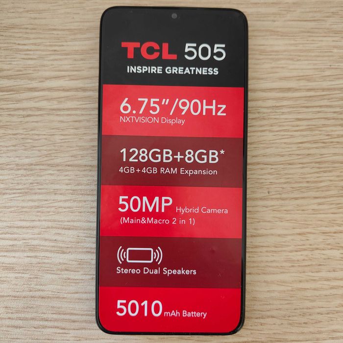 Нов Смартфон TCL 505 4+4/128gb