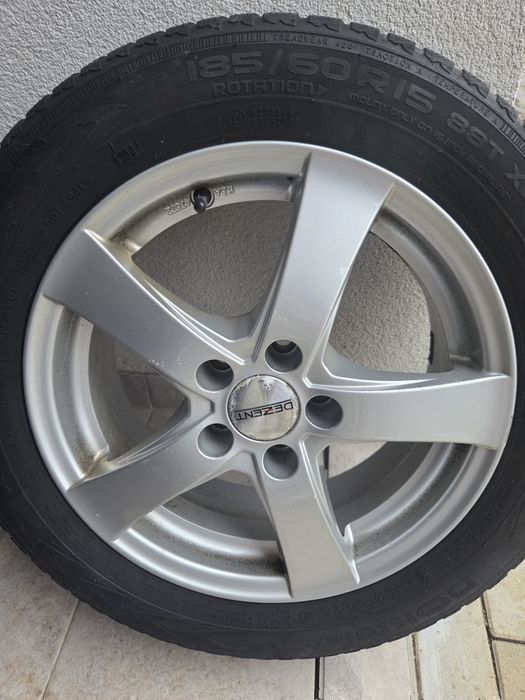 Cauciucuri de jarna cu jenti de aluminiu, 185/60 R15 Skoda Rapid