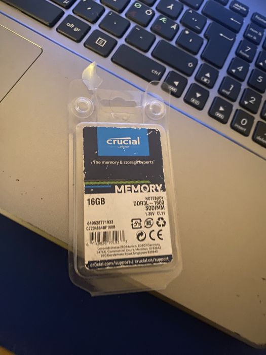 Ram ddr3l 16 gb  negociabil