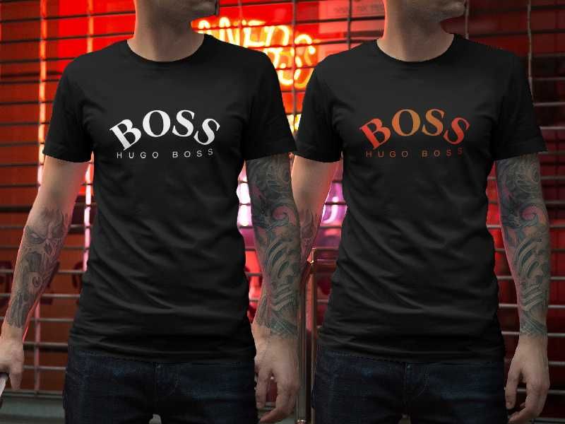 Тениски HUGO BOSS принт Нови модели!