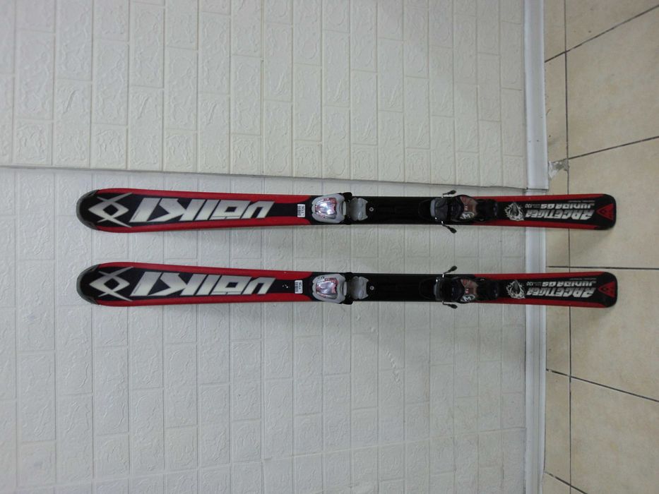 Не новые лыжи VOLKL м-ль Racetiger jr GS 130 см с кр-ми MARKER 7.0
