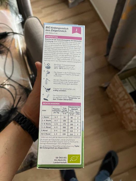 Toepfer Anfangsmilch Ziegenmilch