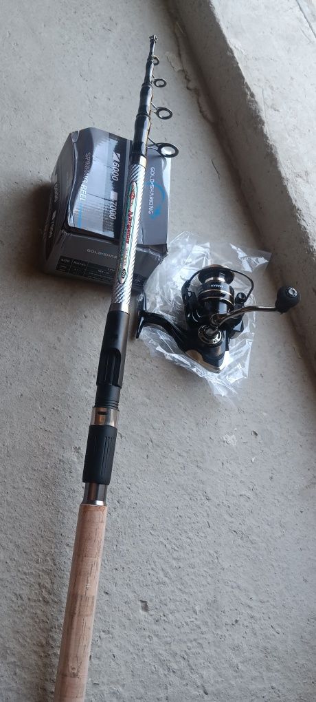 Qarmoq sotiladi uzunligi 3m metal katushka 6000 taglik.