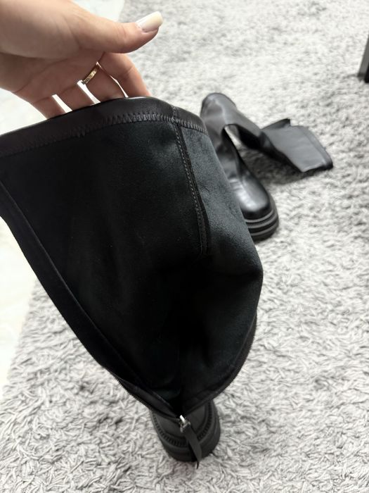 Cizme lungi noi cu fermoar nr 38