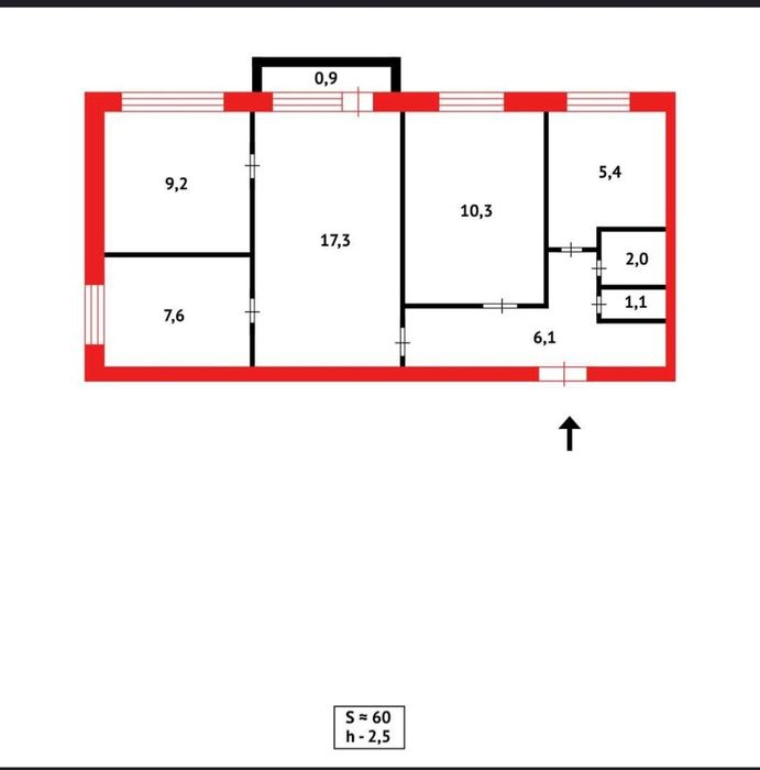 4 бөлмелі пәтер сатылады