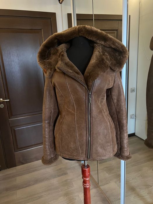 Cojocel shearling piele si blana naturala 36