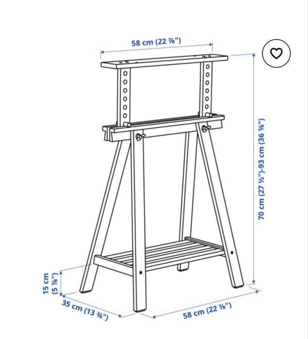 Ikea бюро 60х140 см
