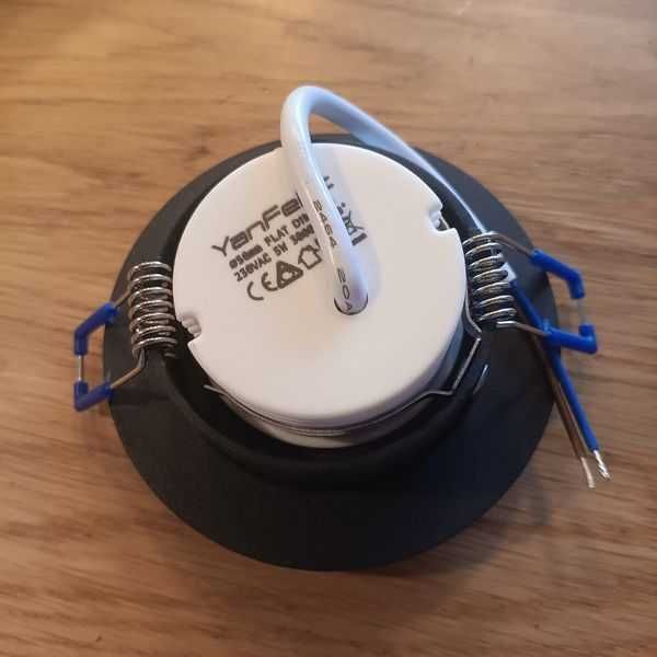 НОВИ! LED лунички за вграждане, 5W, топло бяло, 5 бр/к-кт