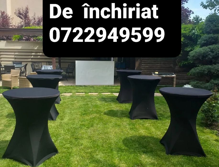 Inchiriez mese , umbrele, scaune, vitrine pentru evenimente
