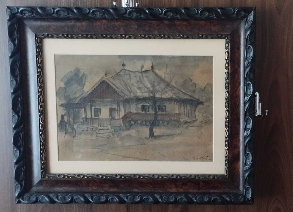 Tablou Pictura Adam Baltatu Casa Taraneasca