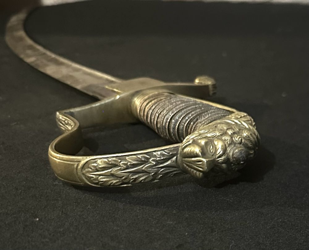 Sabie Originală de Ofiter Cavalerie! Sec XIX , Lamă curbată! 100 cm!!