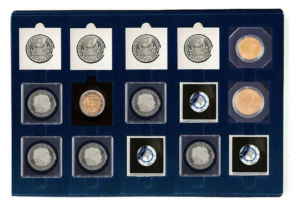 Алуминиев куфар 6 табли за монети в капсули,slabs,картончета