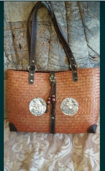 Сумка из соломки