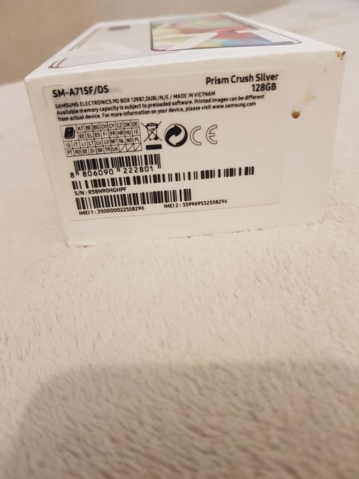 Telefon mobil Samsung Galaxy A71, Dual SIM, 128GB, 6GB RAM, 4G, Silver