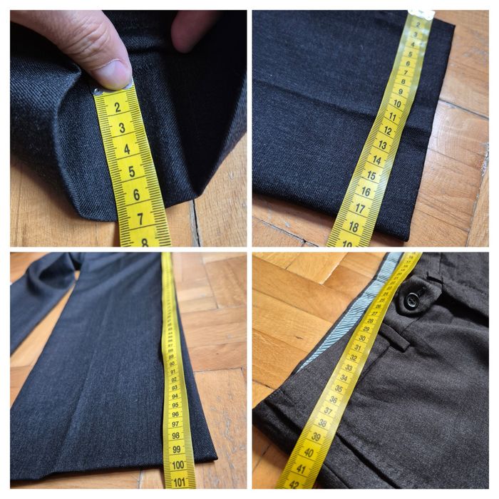 Pantaloni Boggi Milano Țesătură Italiană Fină 100% Lână, Bărbați 46