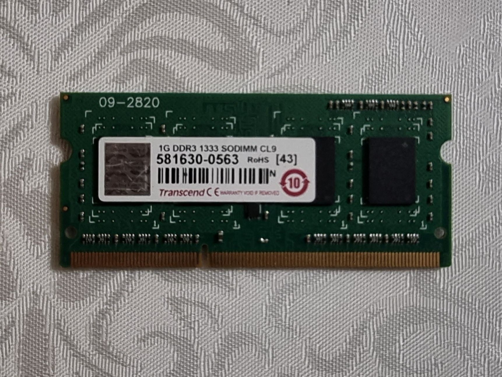 ОЗУ DDR3 Transcend 1 гб.