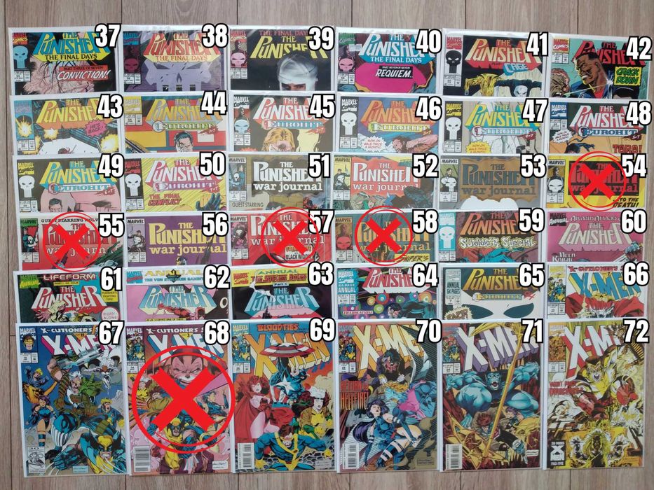 Comics Books / Комикси 2/2 - Punisher, X-Men, Hulk, Batman, Superman