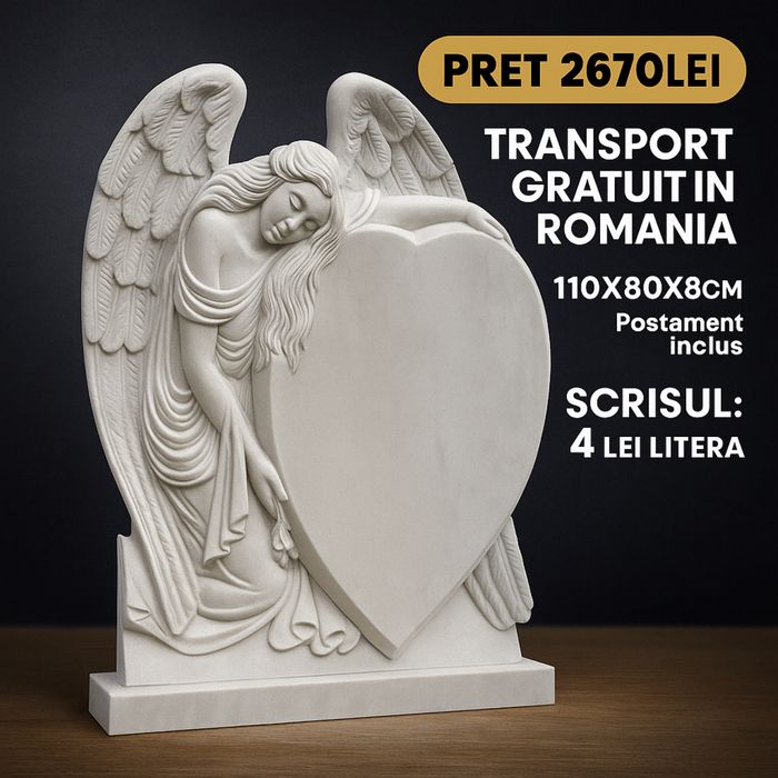 Monumente funerare, transport gratuit oriunde in Romania