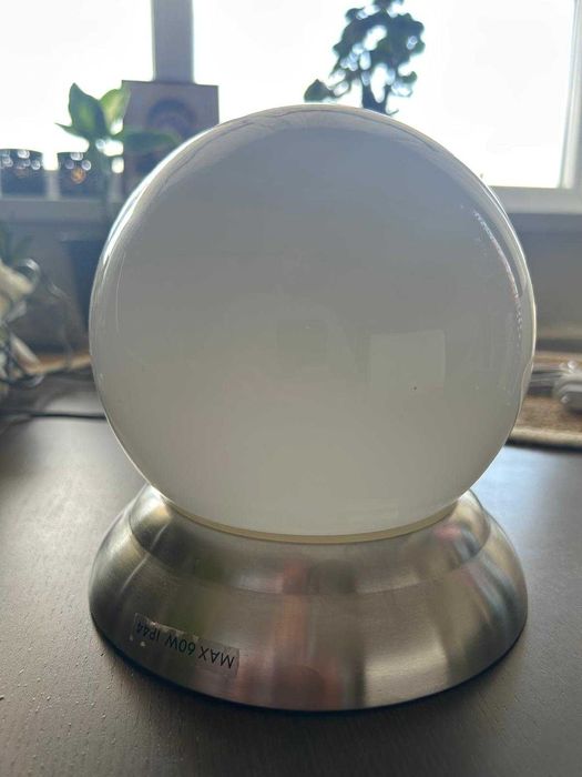 Plafoniera, bila, sticlă Ø 18 cm