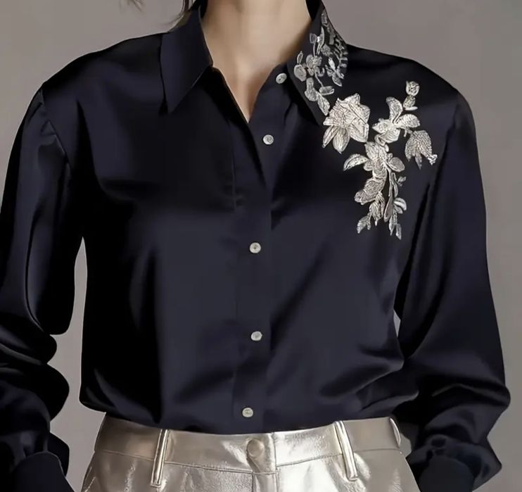 Дамска риза с бродерия